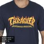 Camiseta Thrasher Fire Logo Azul Marinho
