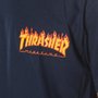 Camiseta Thrasher Flame Bottom Azul Marinho