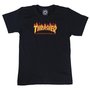 Camiseta Thrasher Flame Logo Infantil Preto