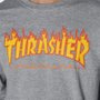 Camiseta Thrasher Flame Manga Longa Mescla
