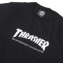 Camiseta Thrasher Jvenil Skateboard Magazine Logo Preto