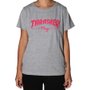 Camiseta Thrasher Mag Feminina Cinza Mescla