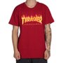 Camiseta Thrasher Magazine Flame Logo Bordo