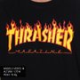 Camiseta Thrasher Magazine Flame Logo Preto