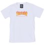Camiseta Thrasher Magazine Flame Logo Toddler Infantil Branco