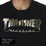 Camiseta Thrasher Magazine Gold Foil Mag Logo Preto/Dourado