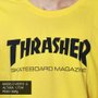 Camiseta Thrasher Magazine Logo Manga Longa Amarelo