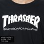 Camiseta Thrasher Magazine Logo Manga Longa Preto