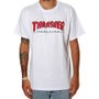 Camiseta Thrasher Magazine Outline Branco/Vermelho