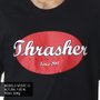 Camiseta Thrasher Magazine Oval Scripot Preto/Vermelho/Branco