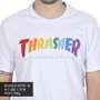 Camiseta Thrasher Magazine Rainbow Mag Branco