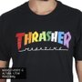 Camiseta Thrasher Magazine Rainbow Mag Preto
