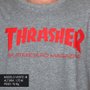 Camiseta Thrasher Magazine Skate Mag Mescla/Vermelho