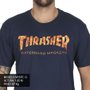 Camiseta Thrasher Skate Goat Inferno Azul Marinho