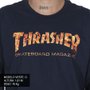 Camiseta Thrasher Skategoat Inferno M/L Azul Marinho