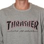 Camiseta Thrasher x Independent Manga Longa BTG Mescla