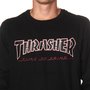 Camiseta Thrasher x Independent Manga Longa BTG Preto