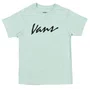 Camiseta Vans Archived Logo Infantil Verde Menta