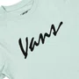 Camiseta Vans Archived Logo Infantil Verde Menta