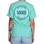 Camiseta Vans Authentic Checker Ss Juvenil Verde Agua
