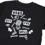 Camiseta Vans Bone Yards Infantil Preto