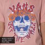 Camiseta Vans Brancho Skull Feminina Rose