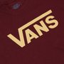 Camiseta Vans Classic Bordo/Amarelo