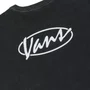 Camiseta Vans Era Script Relaxed Cropped Cinza Escuro