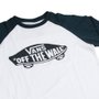 Camiseta Vans Juvenil 3/4 Raglan OTW Branco/Verde