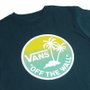 Camiseta Vans Juvenil Dual Palm Verde