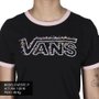 Camiseta Vans Rose Garden Feminina Preto/Rosa Claro