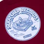 Camiseta Vans Scratched Records Vermelho Escuro