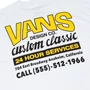 Camiseta Vans Shop Front Ss Branco