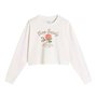 Camiseta Vans Supply Boutique Cropped Creme