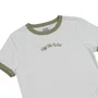 Camiseta Vans Thats All Ri Feminina Creme/Verde