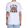Camiseta Vans Trap Rose Feminina Branco