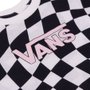 Camiseta Vans Warped 66 Juvenil Checkerboard Preto
