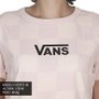 Camiseta Vans Wm Amplified Hushed Checkerboard Rosa Claro