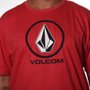 Camiseta Volcom Crisp Stone Oversize Vermelho
