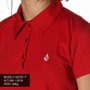 Camiseta Volcom Heather Polo Feminina Vermelho