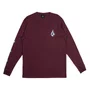 Camiseta Volcom Iconic M/L Bordo
