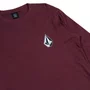 Camiseta Volcom Iconic M/L Bordo