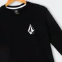 Camiseta Volcom M/L Iconic Juvenil Preto