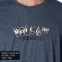 Camiseta Volcom Scratcher Big Azul Mescla
