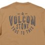 Camiseta Volcom Stone True To This Marrom Claro