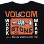 Camiseta Volcom Workwear Nailed Preto