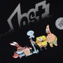 Cropped Lost X Bob Esponja Fun Preto