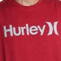 Camiseta Hurley Silk O&O Cross Wind Vermelho Mescla