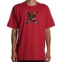 Camiseta Hurley Silk Icon Falling Vermelho Mescla