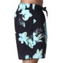 Bermuda Shorts Insane Water Floral Preto/Verde